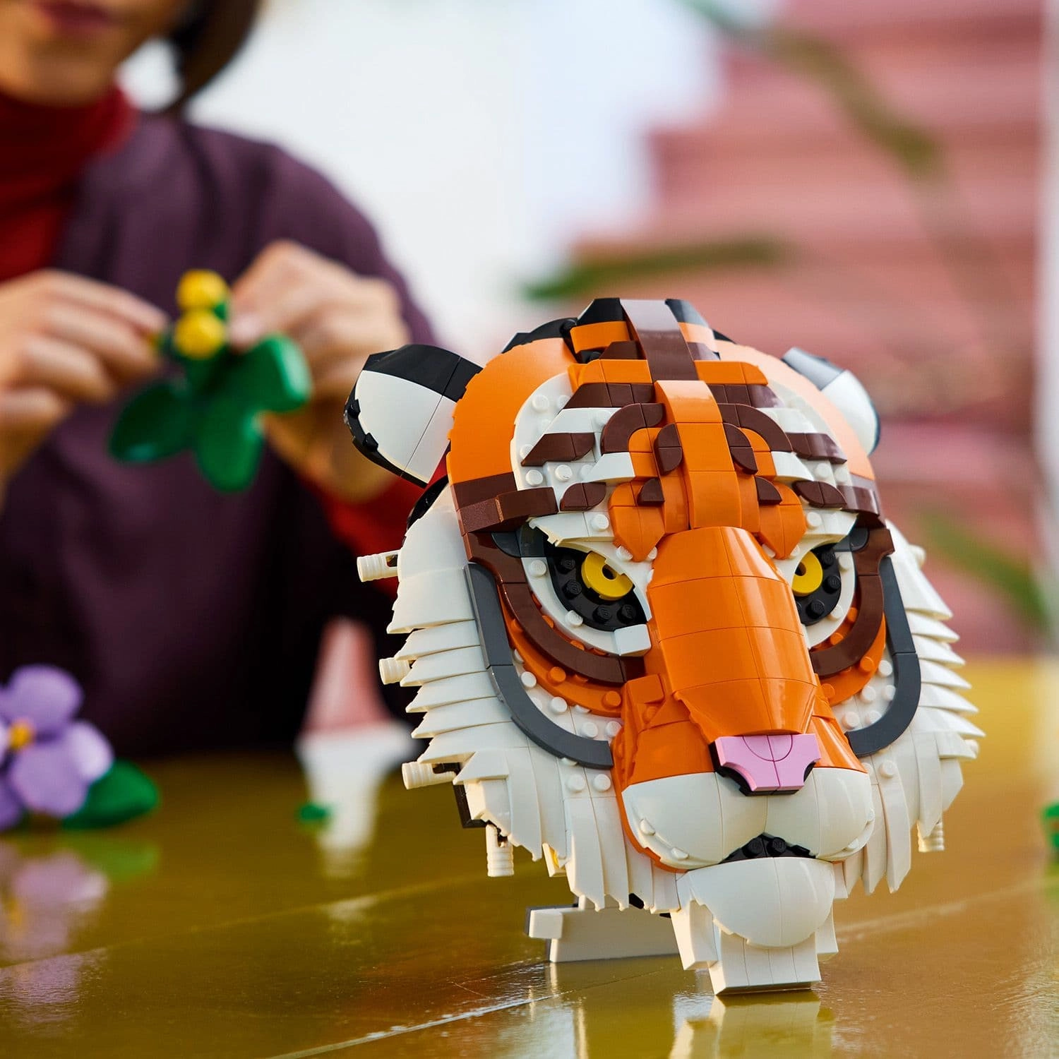 Lego Art 31217 The Fauna Collection - Tiger 3D Wall Art for Ages 18 
