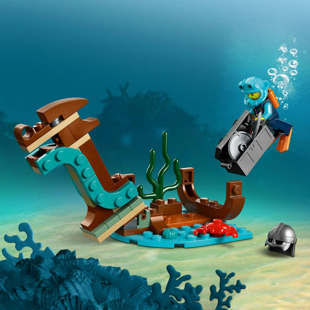 Lego City 60368 Artic Explorer Ship Floatable Toy Boat for Ages 7 & Up
