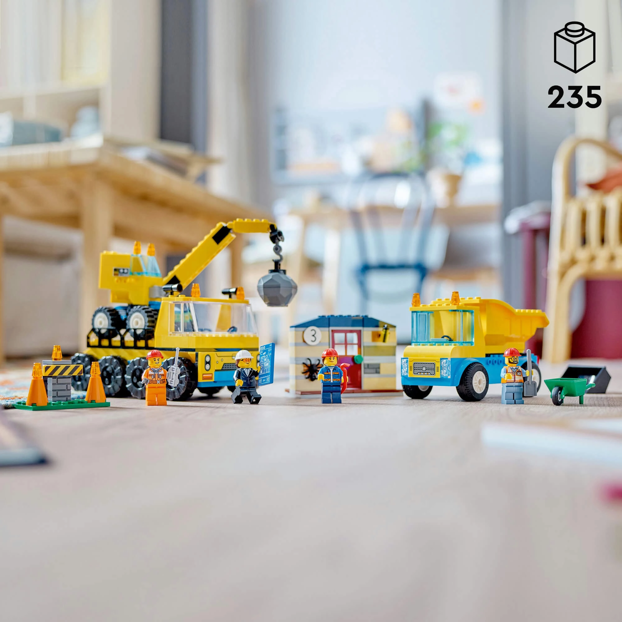 Lego City 60391 Construction Trucks & Wrecking Ball Crane for Ages 4 