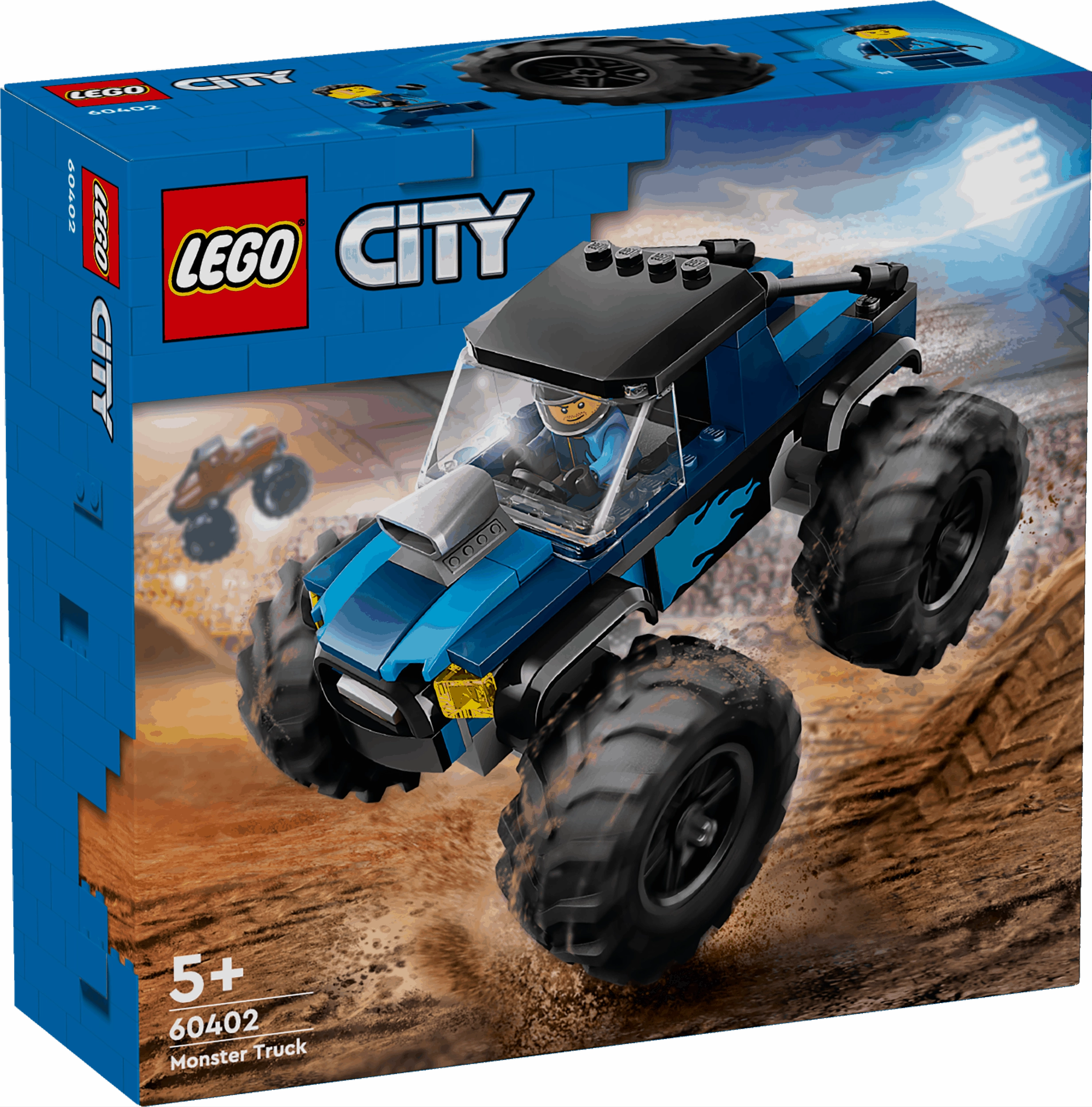 Lego City 60402 Blue Monster Truck Buildable Playset for Ages 5 and Up