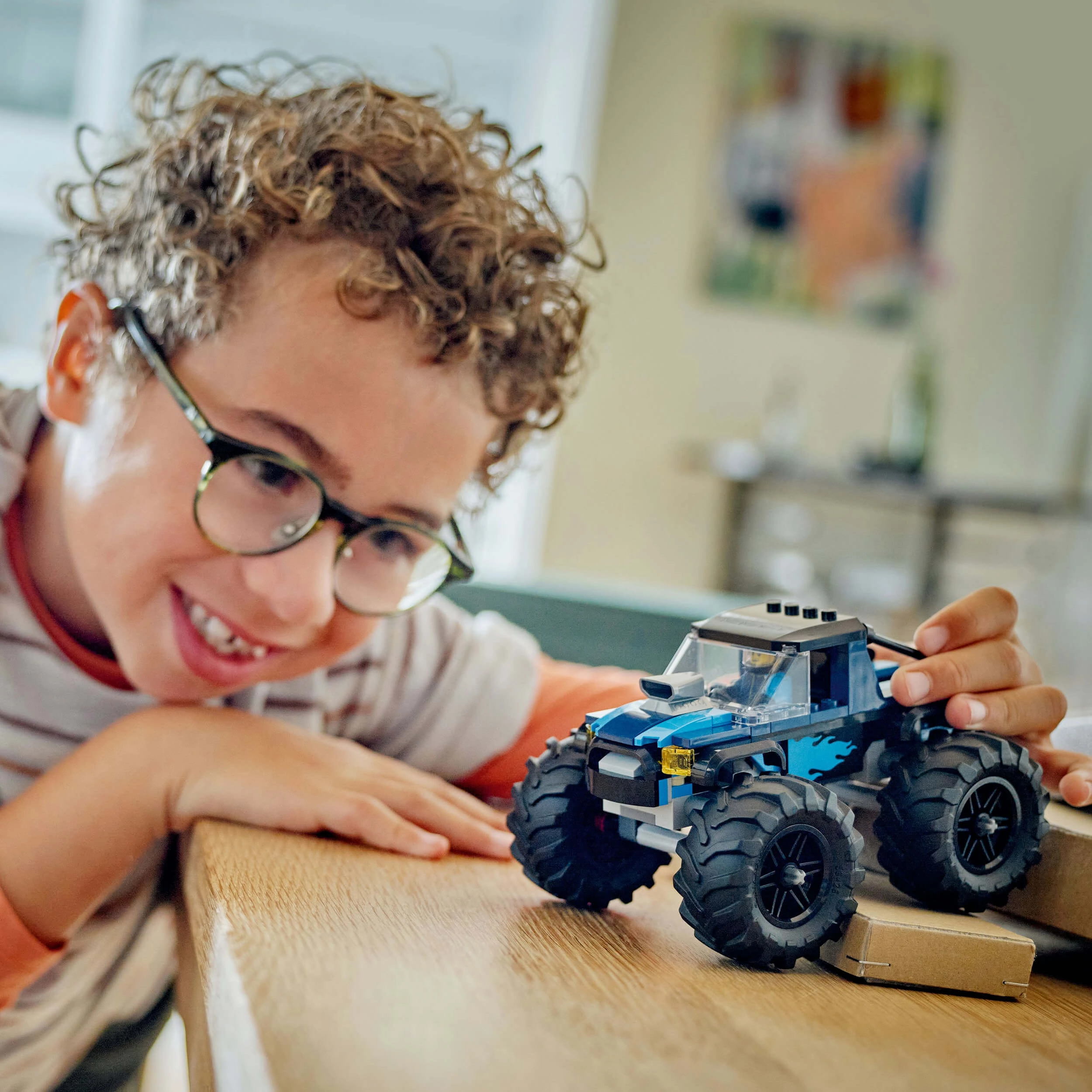 Lego City 60402 Blue Monster Truck Buildable Playset for Ages 5 and Up