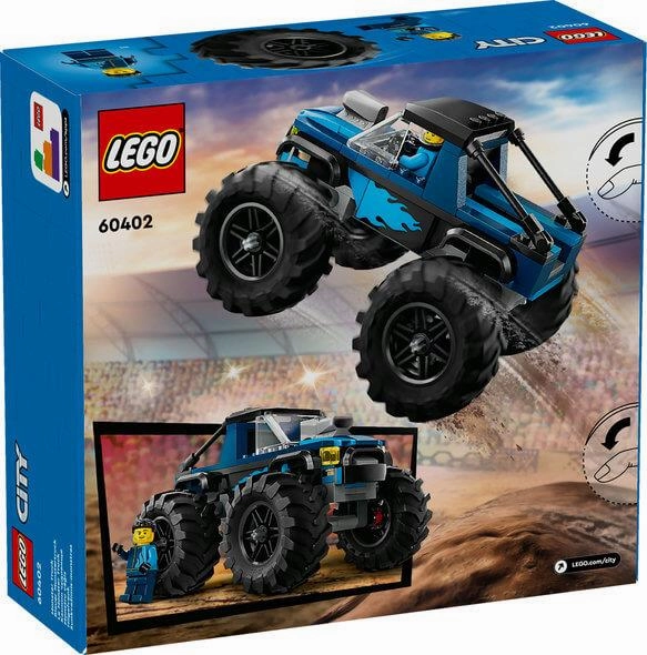 Lego City 60402 Blue Monster Truck Buildable Playset for Ages 5 and Up