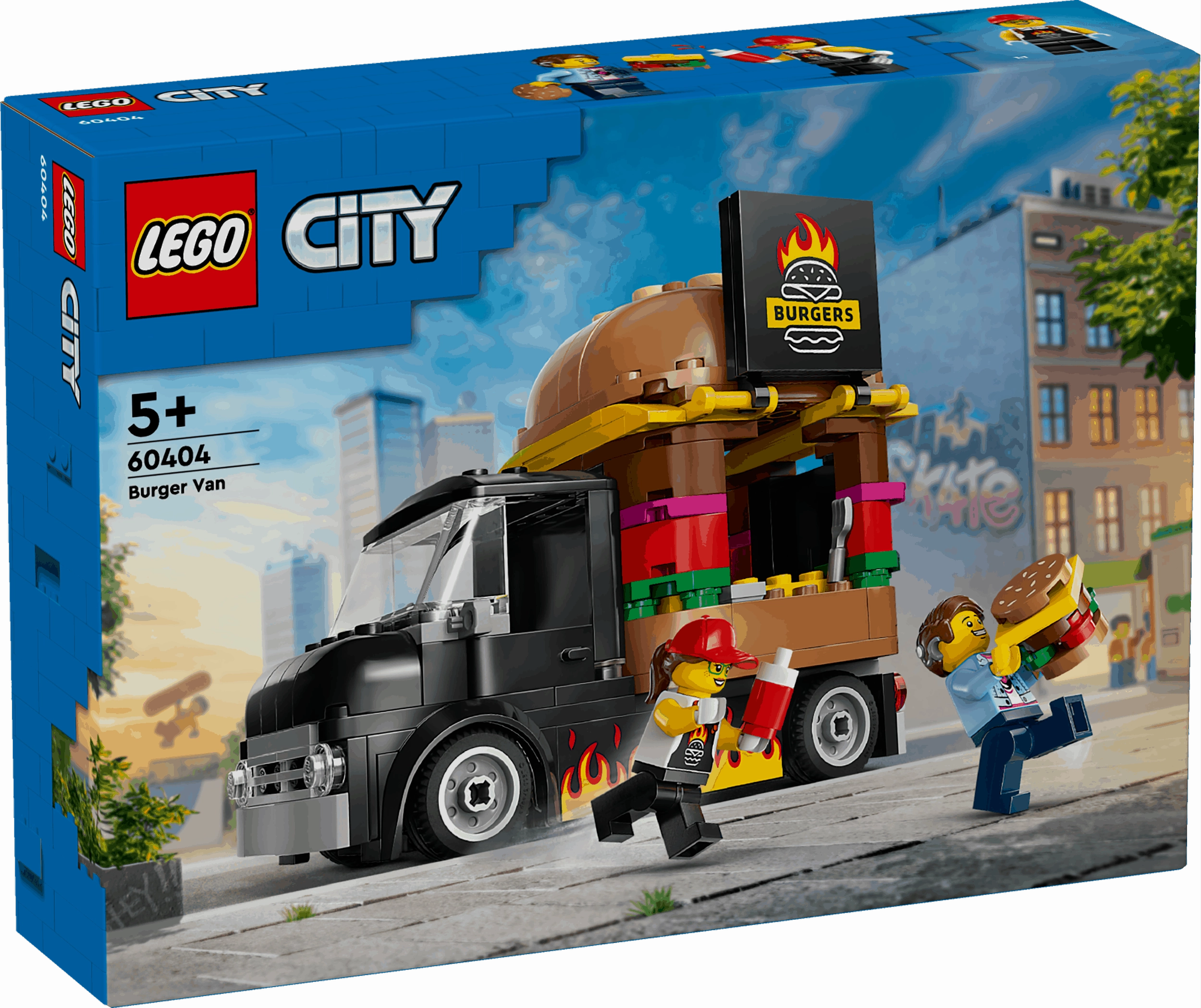 Lego City 60404 Burger Truck Buildable Toy Playset for Ages 5 and Up