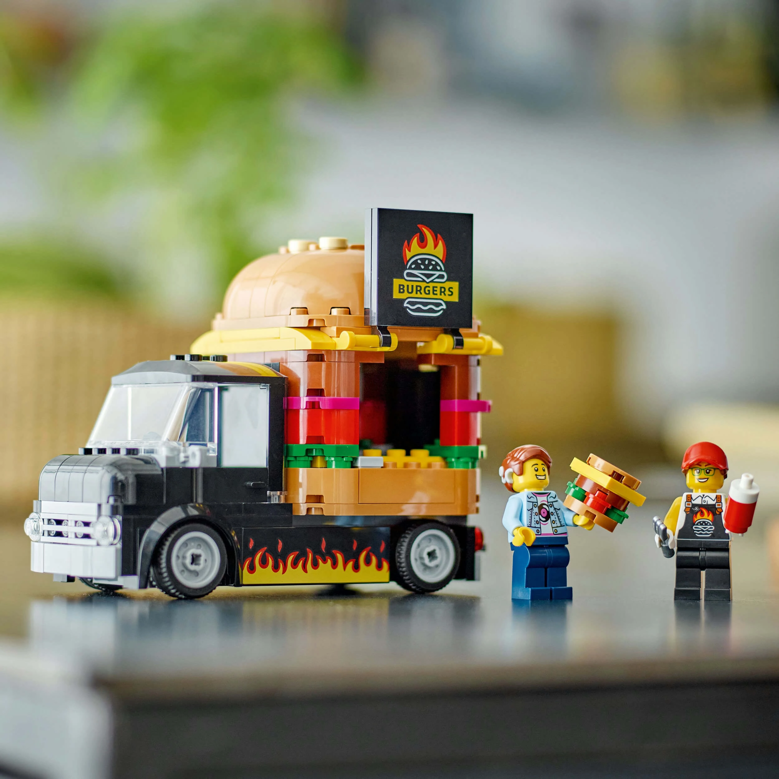 Lego City 60404 Burger Truck Buildable Toy Playset for Ages 5 and Up