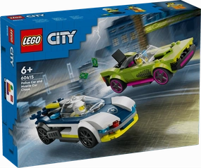 Lego City 60415 Police Car & Muscle Car Chase Playset for Ages 6 & Up