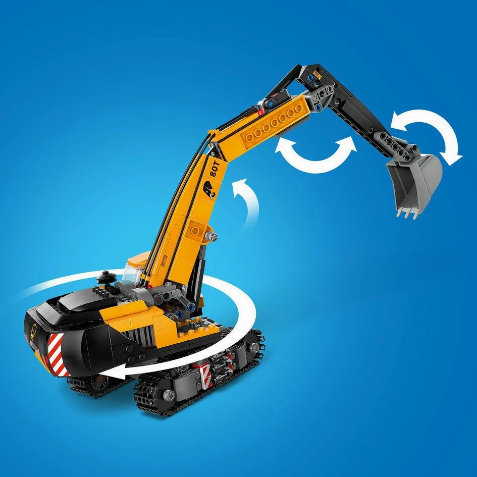 Lego City 60420 Yellow Construction Excavator Playset for Ages 8 & Up