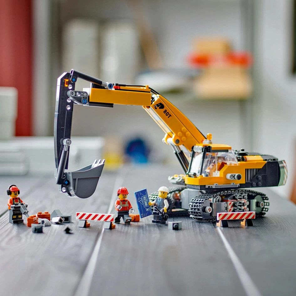 Lego City 60420 Yellow Construction Excavator Playset for Ages 8 & Up