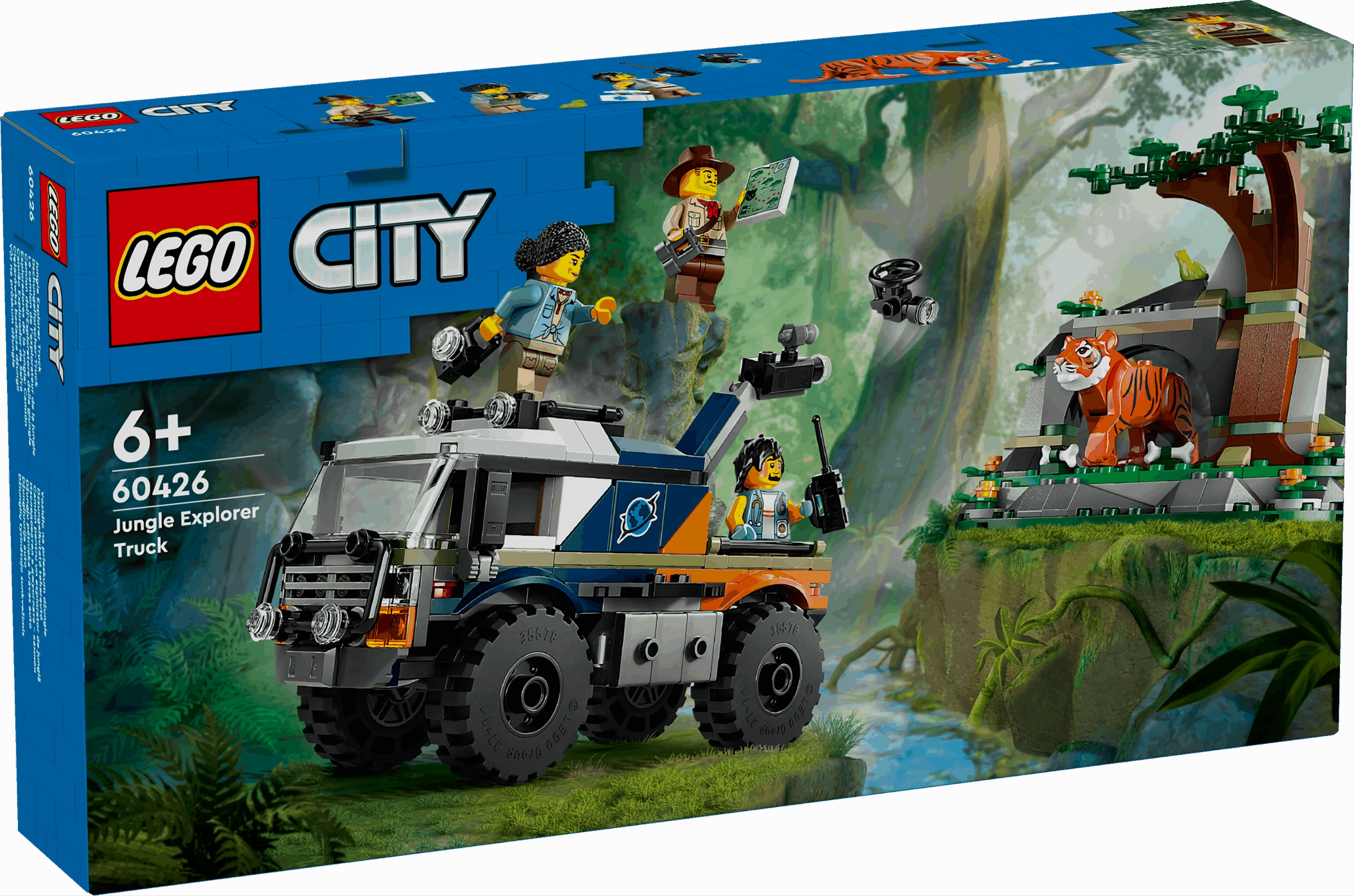 Lego City 60426 Jungle Explorer Off-Road Truck Playset for Ages 6 & Up