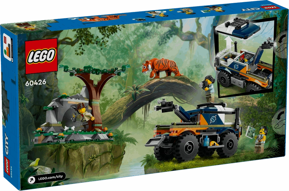 Lego City 60426 Jungle Explorer Off-Road Truck Playset for Ages 6 & Up