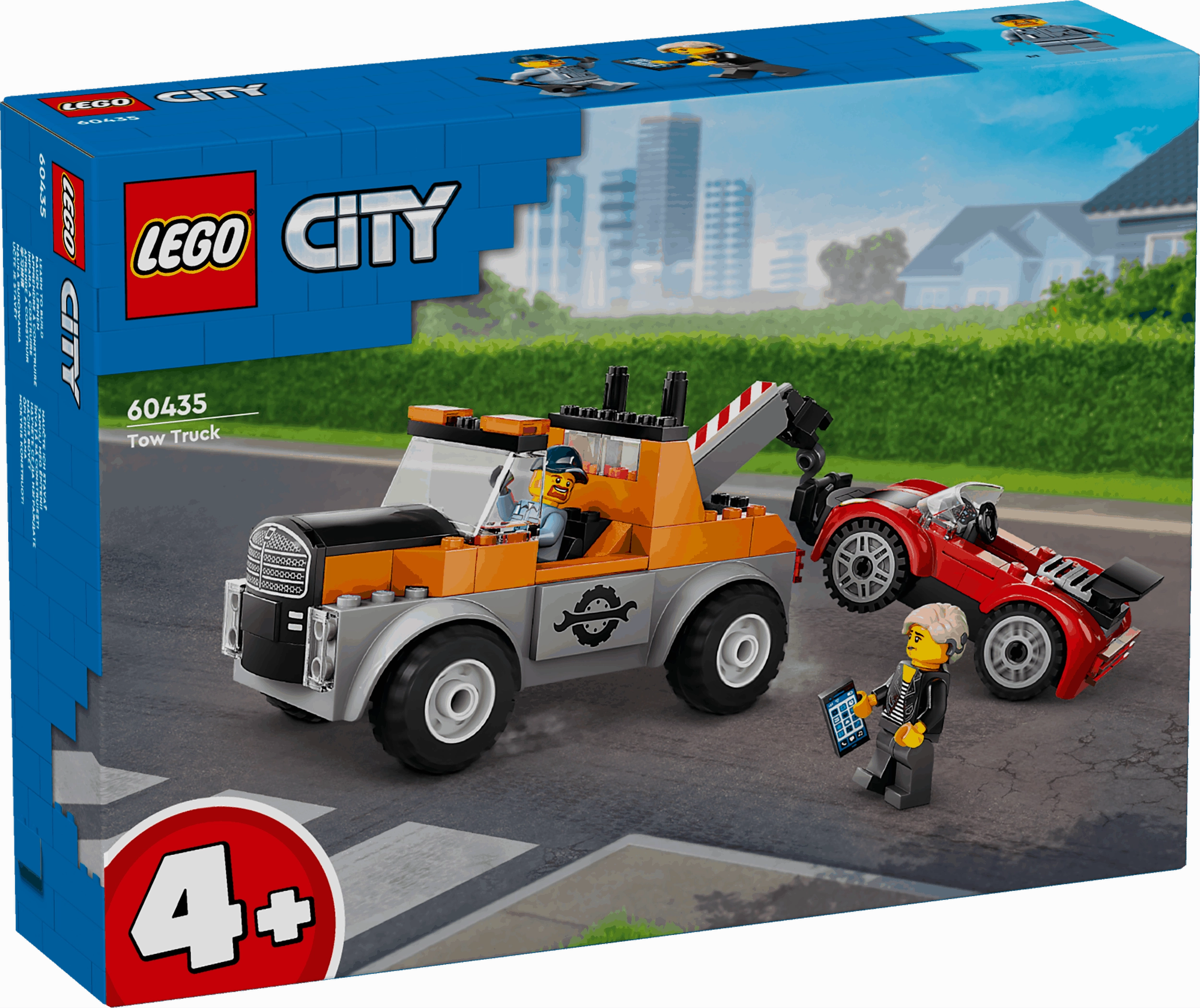 Lego City 60435 Tow Truck & Sports Car Repair Playset for Ages 4 & Up