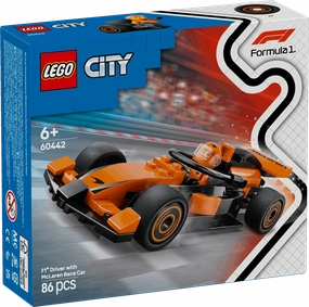 Lego City 60442 F1 Driver with McLaren Race Car Playset for Age 6 & Up