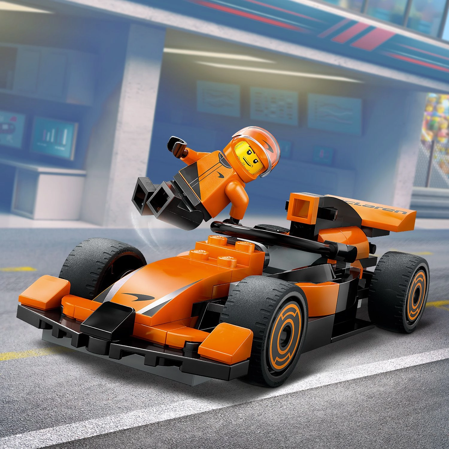 Lego City 60442 F1 Driver with McLaren Race Car Playset for Age 6 & Up