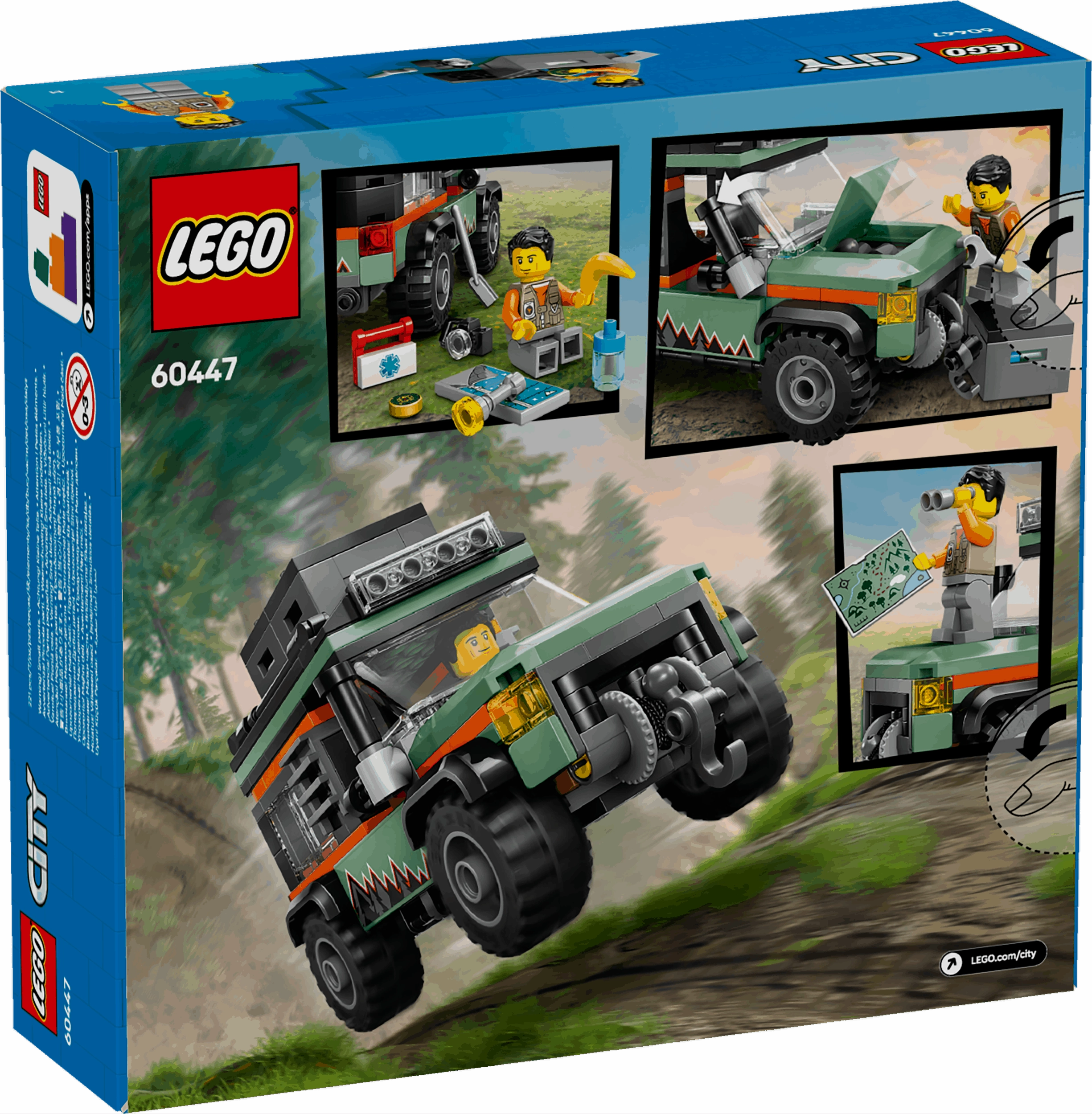 Lego City 60447 Off-Road 4x4 Mountain Truck Playset for Ages 6 and Up