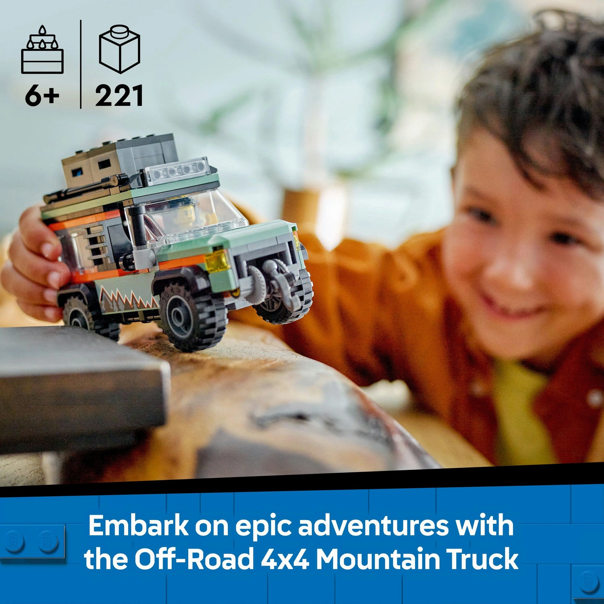 Lego City 60447 Off-Road 4x4 Mountain Truck Playset for Ages 6 and Up