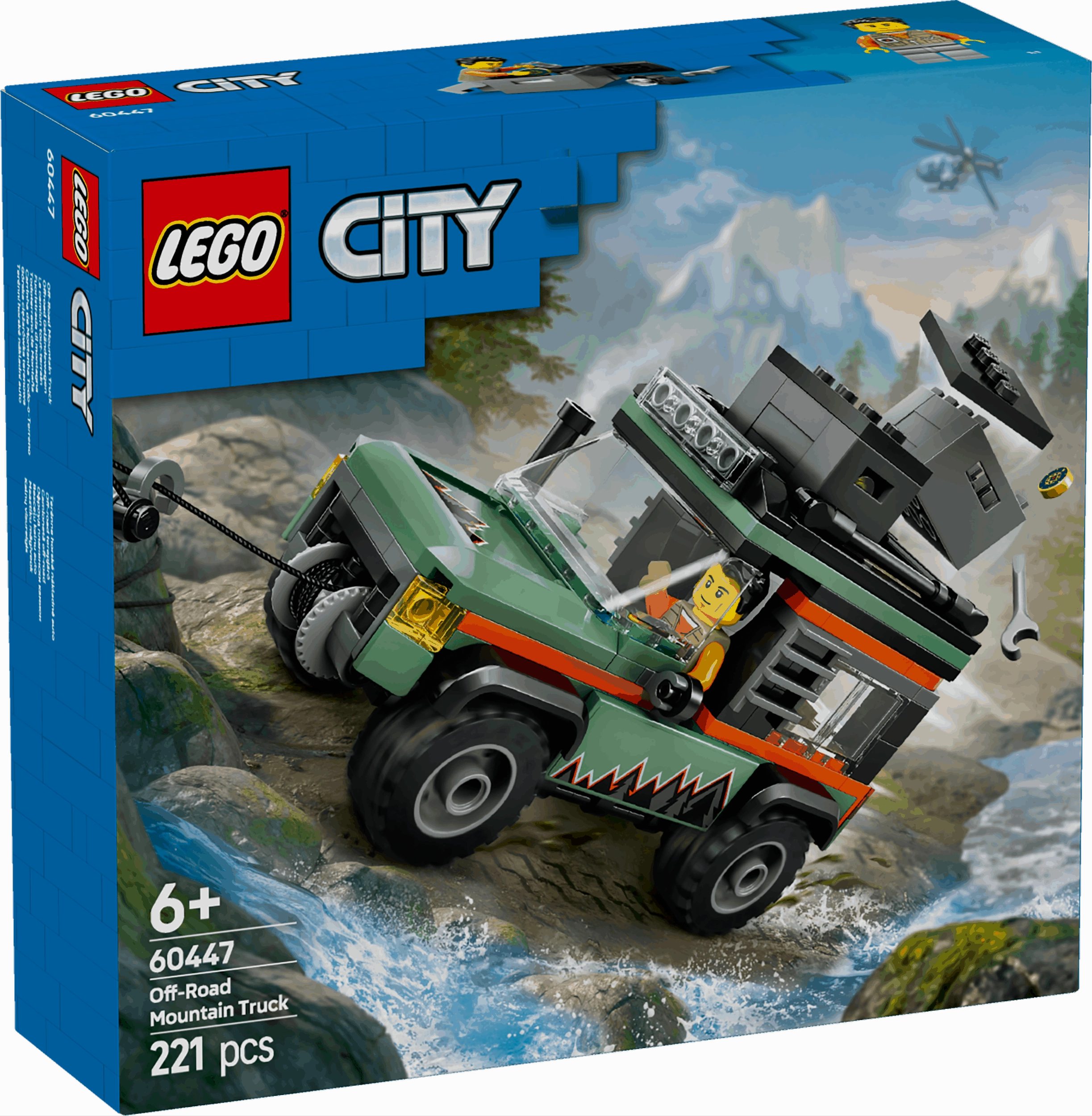 Lego City 60447 Off-Road 4x4 Mountain Truck Playset for Ages 6 and Up