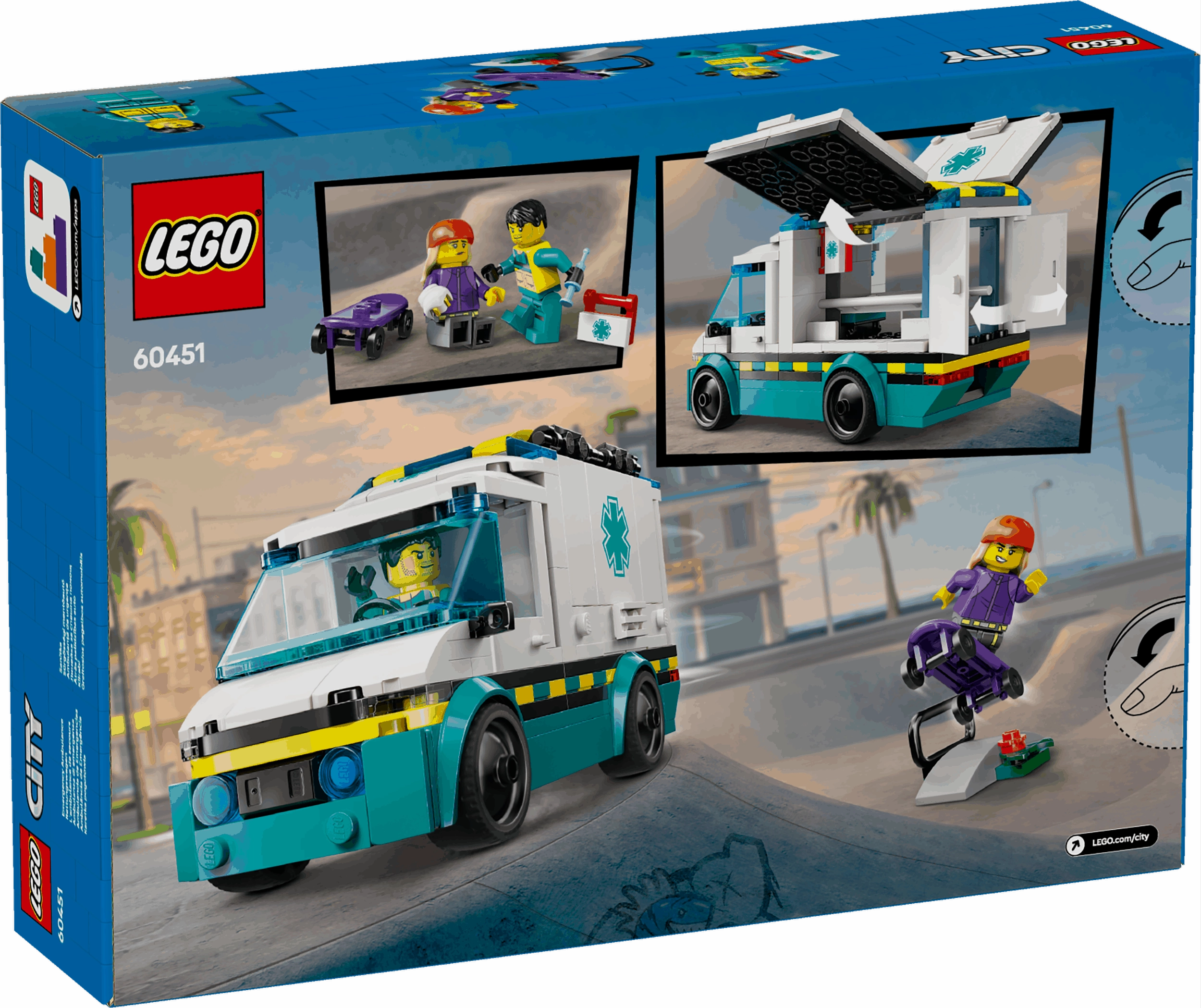 Lego City 60451 Emergency Ambulance Playset for Ages 5 and Up