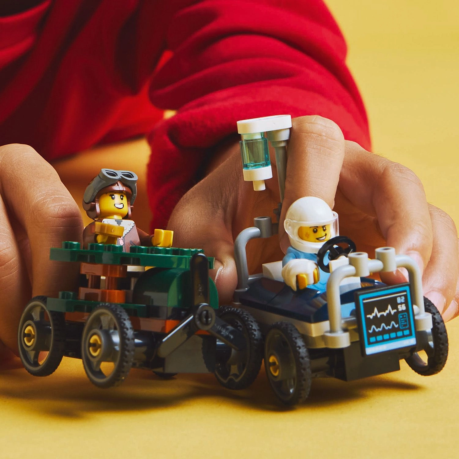 Lego City 60459 Airplane Vs. Hospital Bed Race Car Pack for Ages 5 