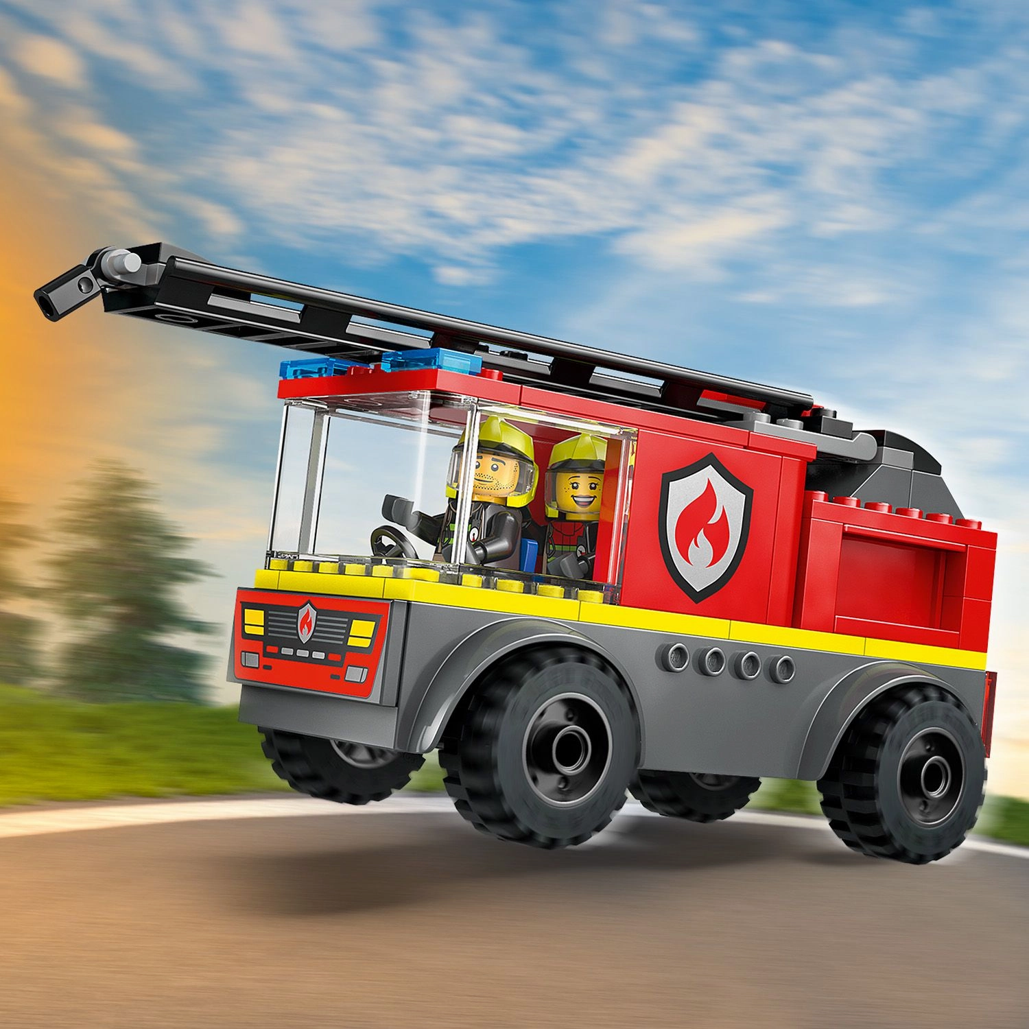 Lego City 60463 Fire Ladder Truck Buildable Playset for Ages 4 and Up
