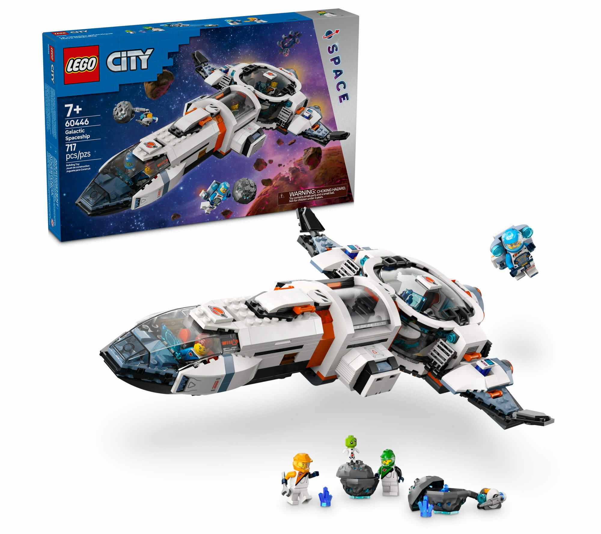 LEGO City 717pc Modular Galactic Spaceship Building Set - Interstellar Adventures Await!