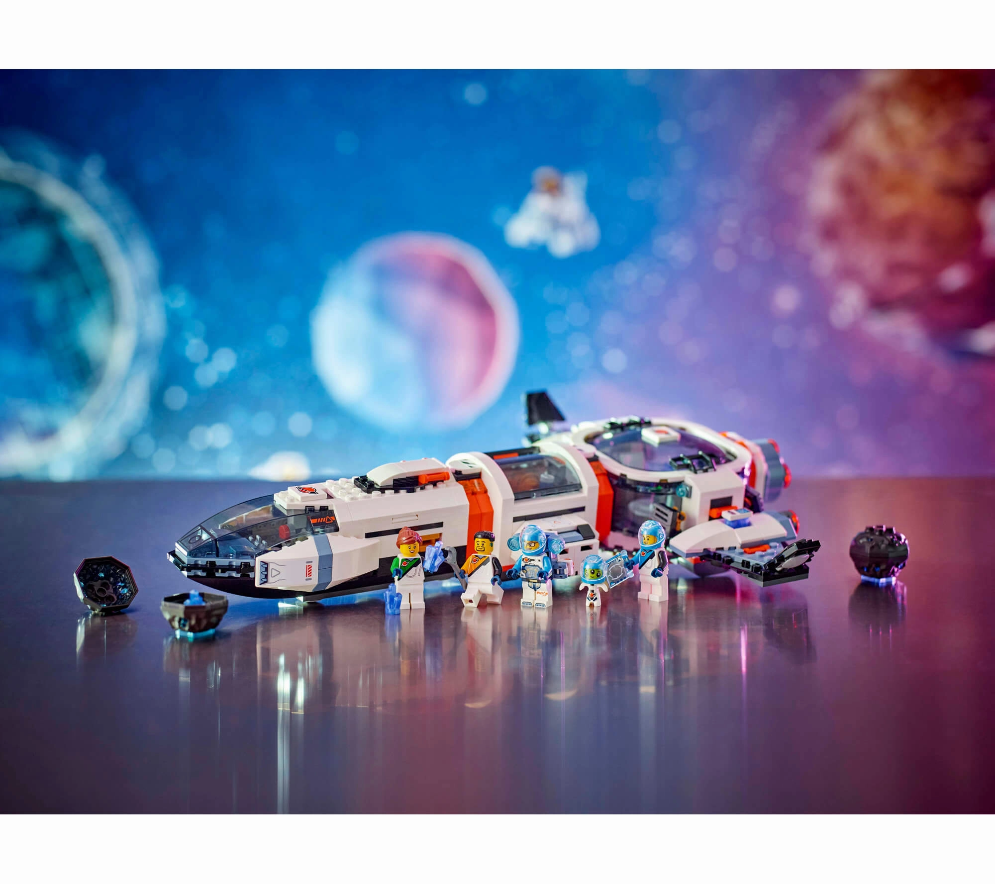 LEGO City 717pc Modular Galactic Spaceship Building Set - Interstellar Adventures Await!