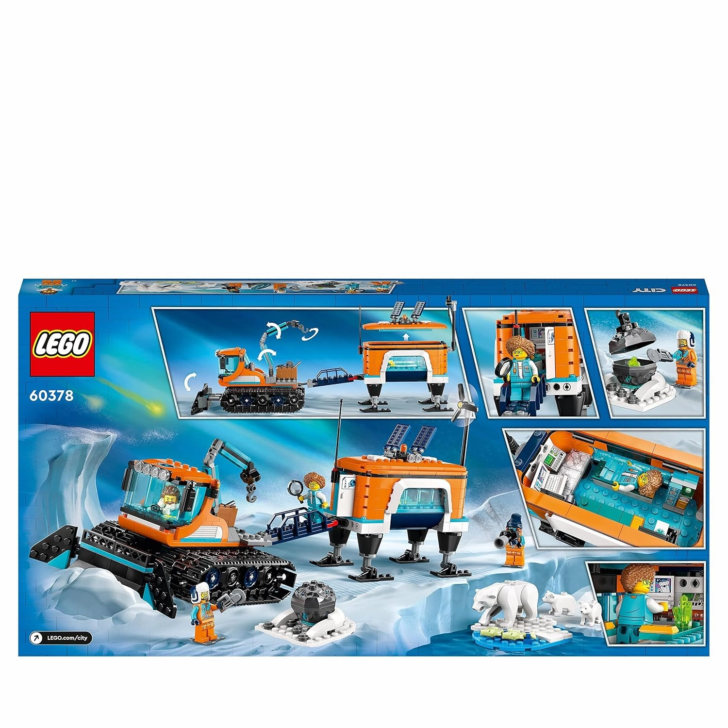 LEGO City Arctic Explorer Truck and Mobile Lab Building Kit For Ages 6 