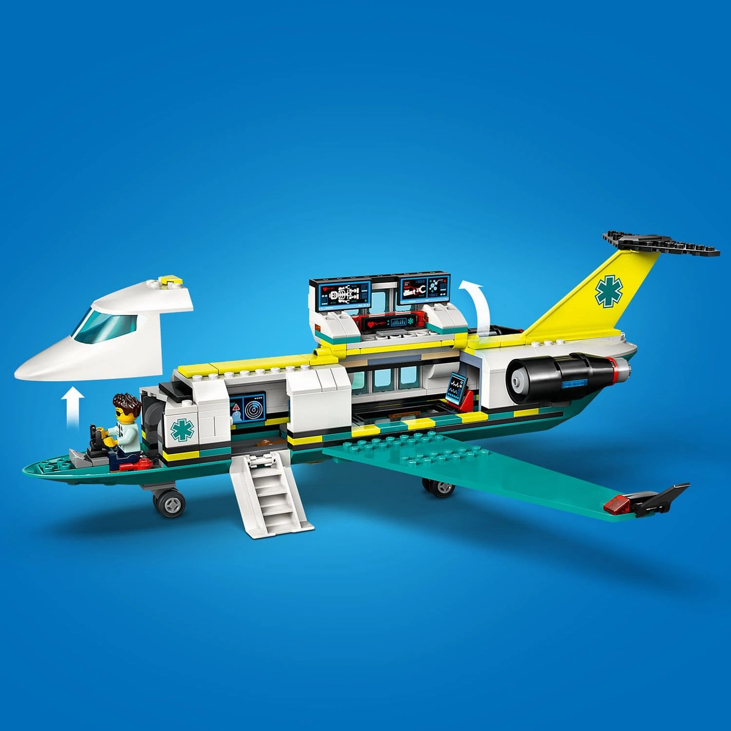 Lego City Big Vehicles 60465 Emergency Air Ambulance Plane for Ages 6 