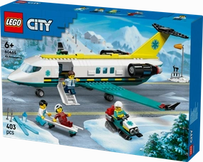 Lego City Big Vehicles 60465 Emergency Air Ambulance Plane for Ages 6 
