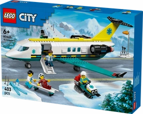 Lego City Big Vehicles 60465 Emergency Air Ambulance Plane for Ages 6 