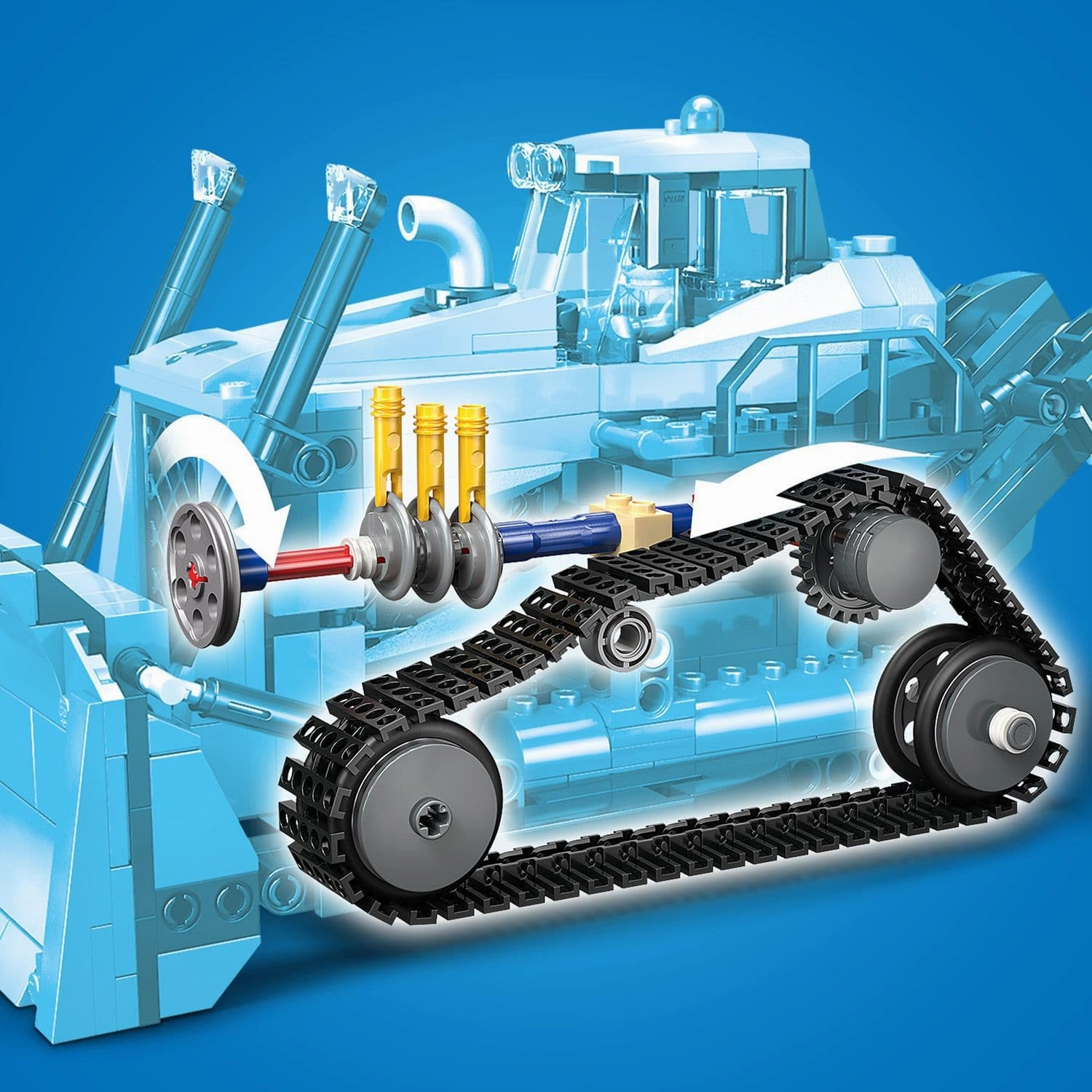 Lego City Big Vehicles 60466 Yellow Bulldozer Playset for Ages 8 & Up