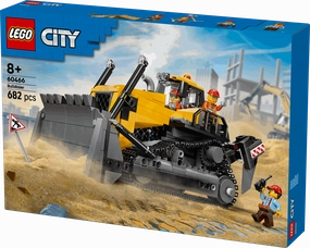 Lego City Big Vehicles 60466 Yellow Bulldozer Playset for Ages 8 & Up