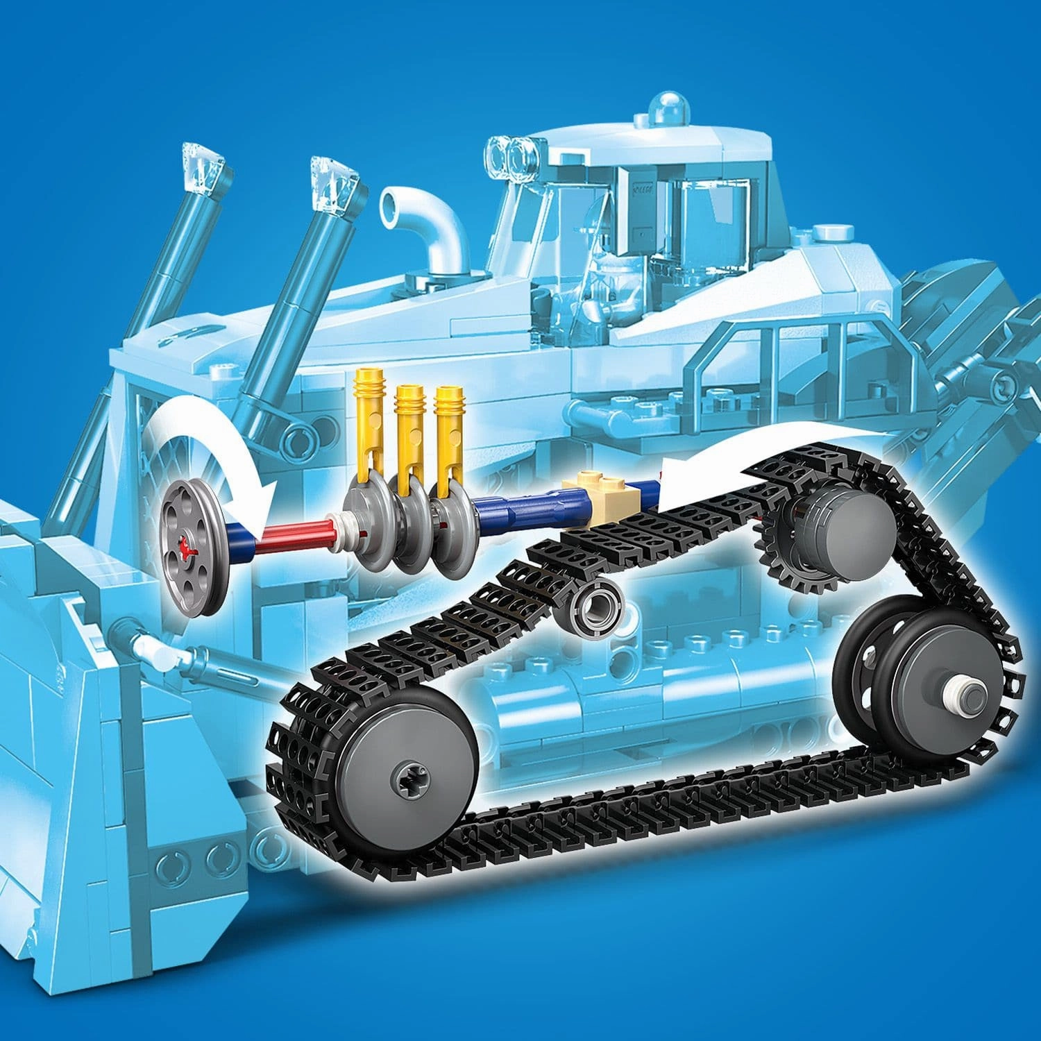 Lego City Big Vehicles 60466 Yellow Bulldozer Playset for Ages 8 & Up