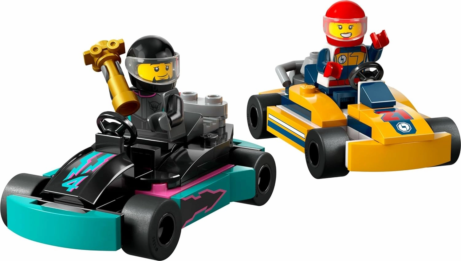LEGO City Go-Karts and Race Drivers Toy Building Kit for Ages 5 