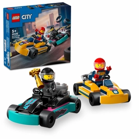 LEGO City Go-Karts and Race Drivers Toy Building Kit for Ages 5 