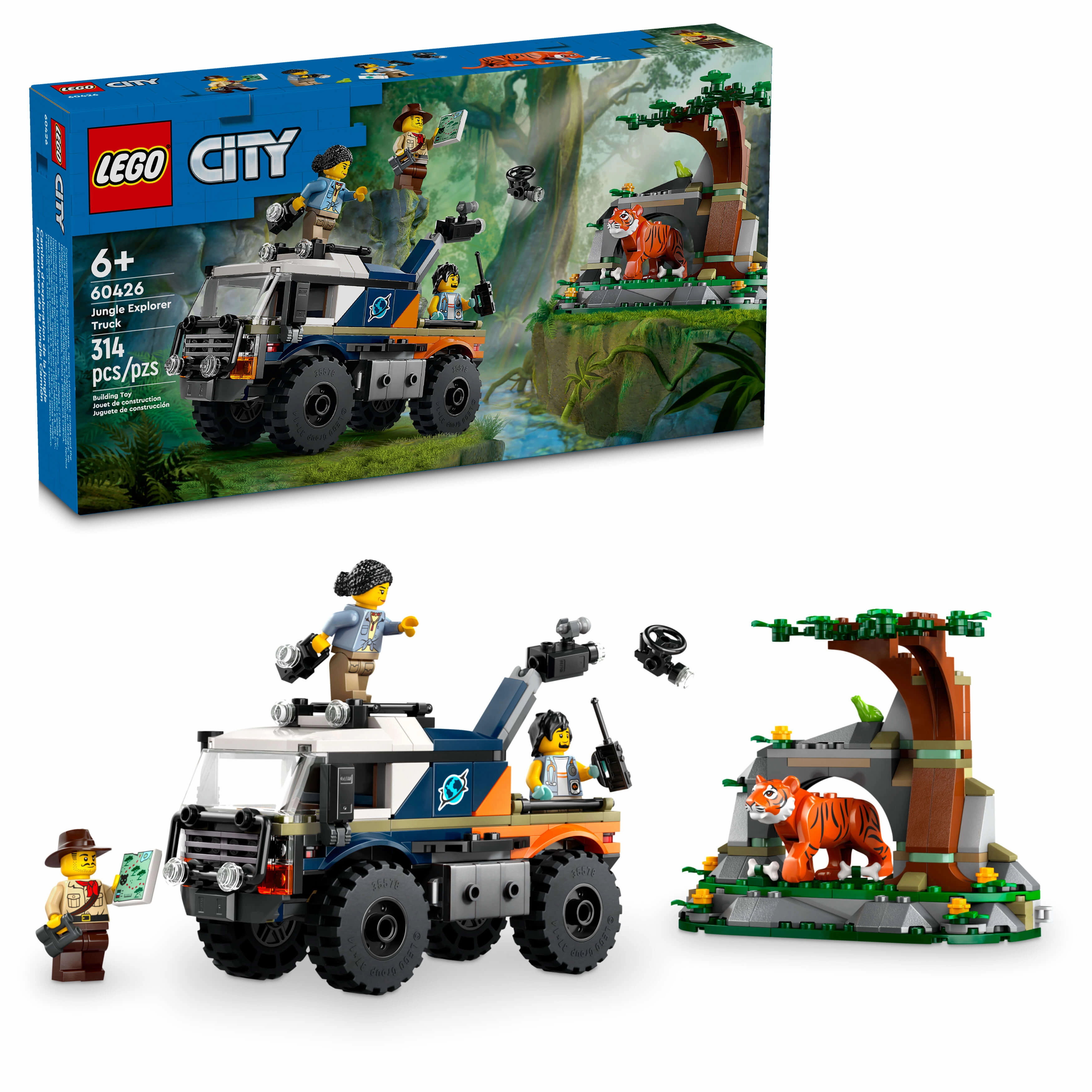 LEGO City Jungle Explorer Off-Road Truck 314-Piece Play Set
