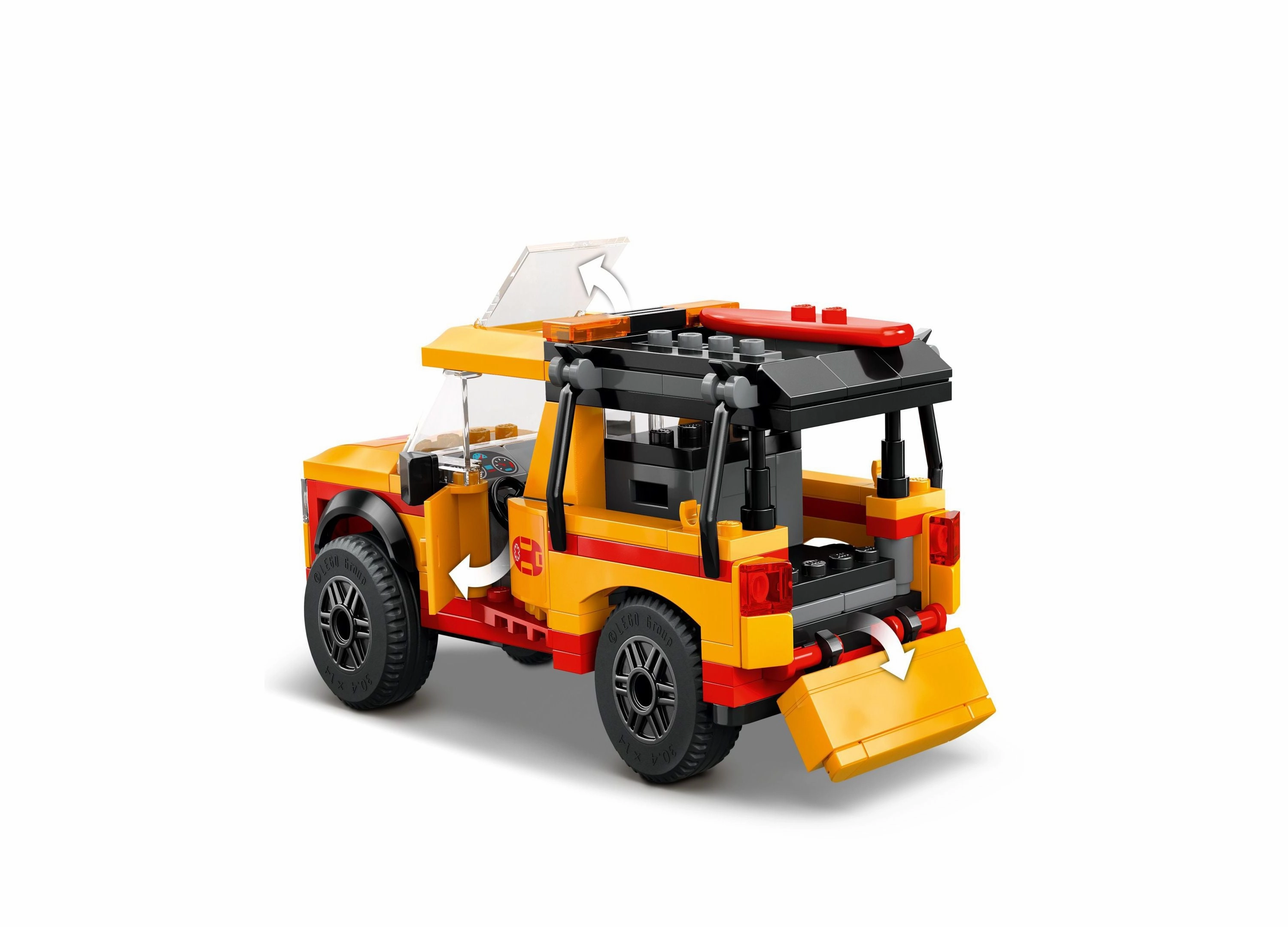 LEGO City Lifeguard Beach Rescue Truck Building Set 60453, 214 Pieces