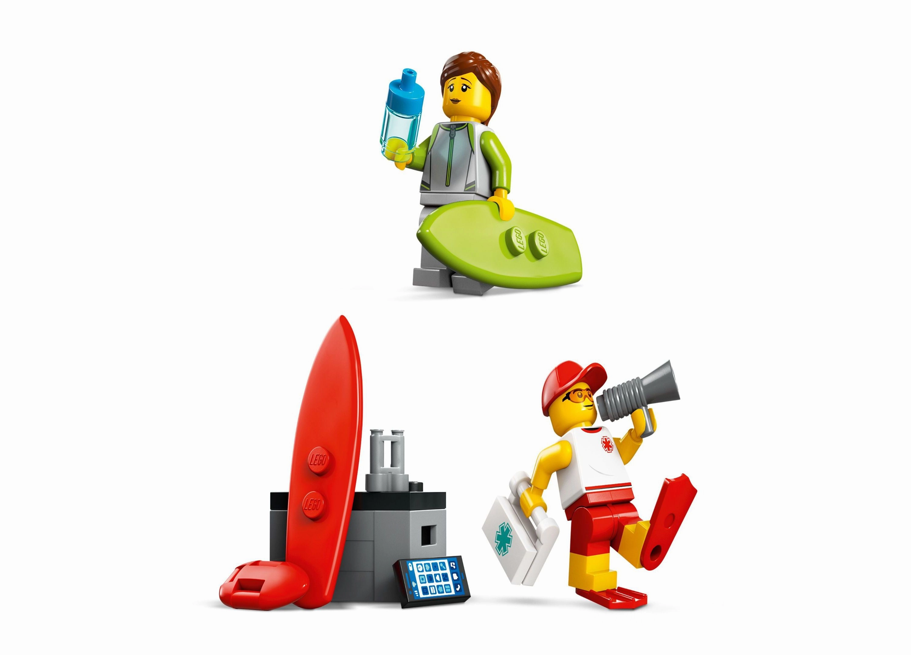 LEGO City Lifeguard Beach Rescue Truck Building Set 60453, 214 Pieces
