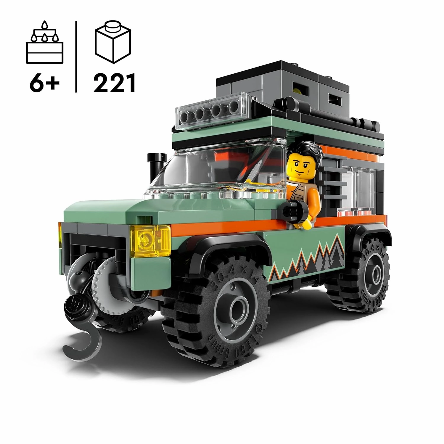 LEGO City Off-Road 4x4 Mountain Truck Adventure Building Kit For Ages 6 