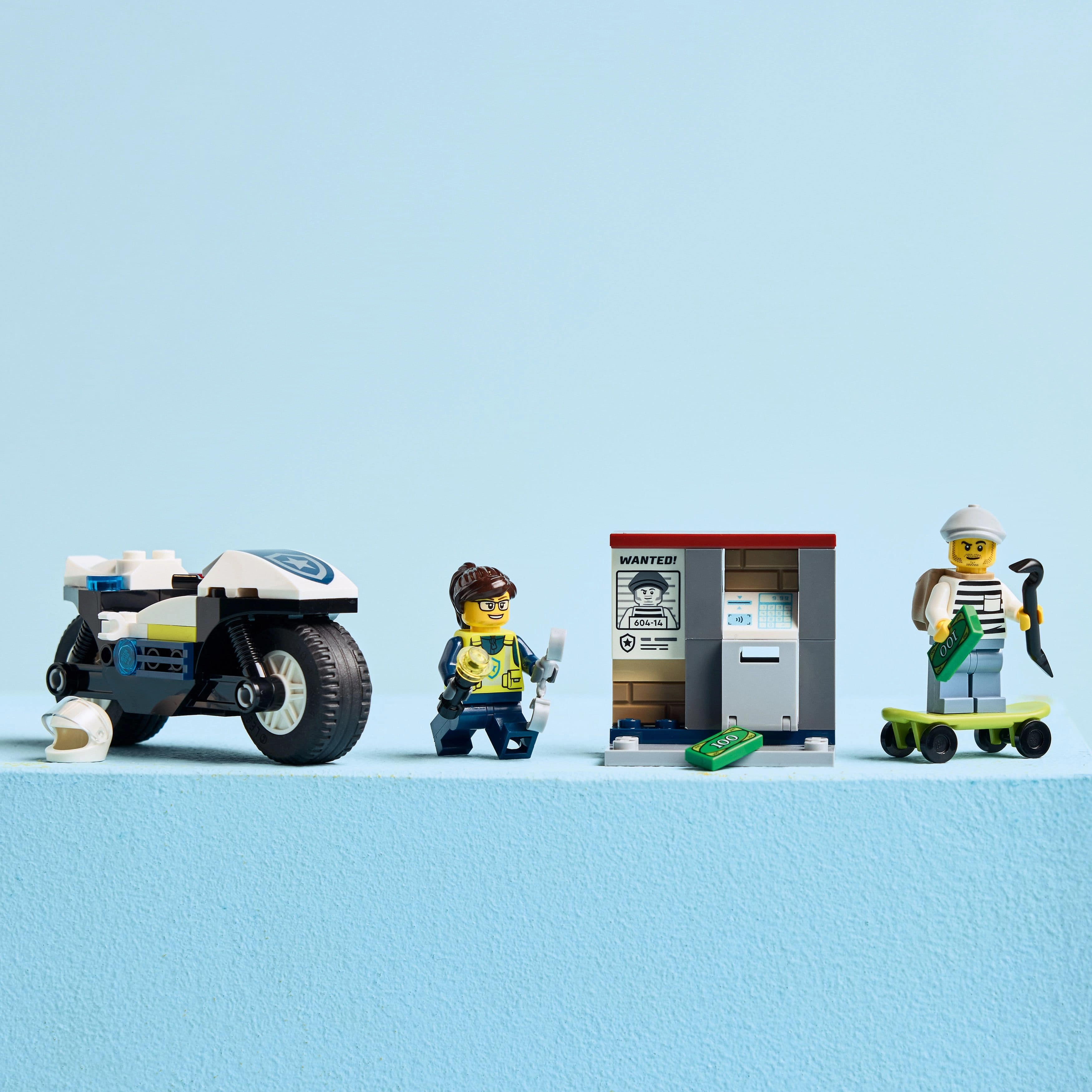 Lego City Police 60455 Police Motorcycle Chase Playset for Ages 4 & Up