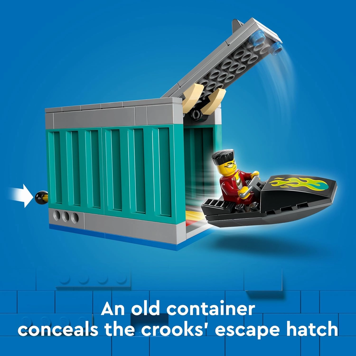LEGO City Police Speedboat and Crooks Hideout Building Kit For Ages 6 