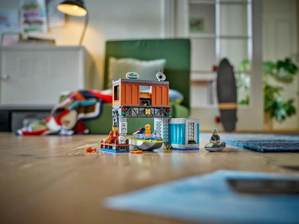 LEGO City Police Speedboat and Crooks Hideout Building Kit For Ages 6 