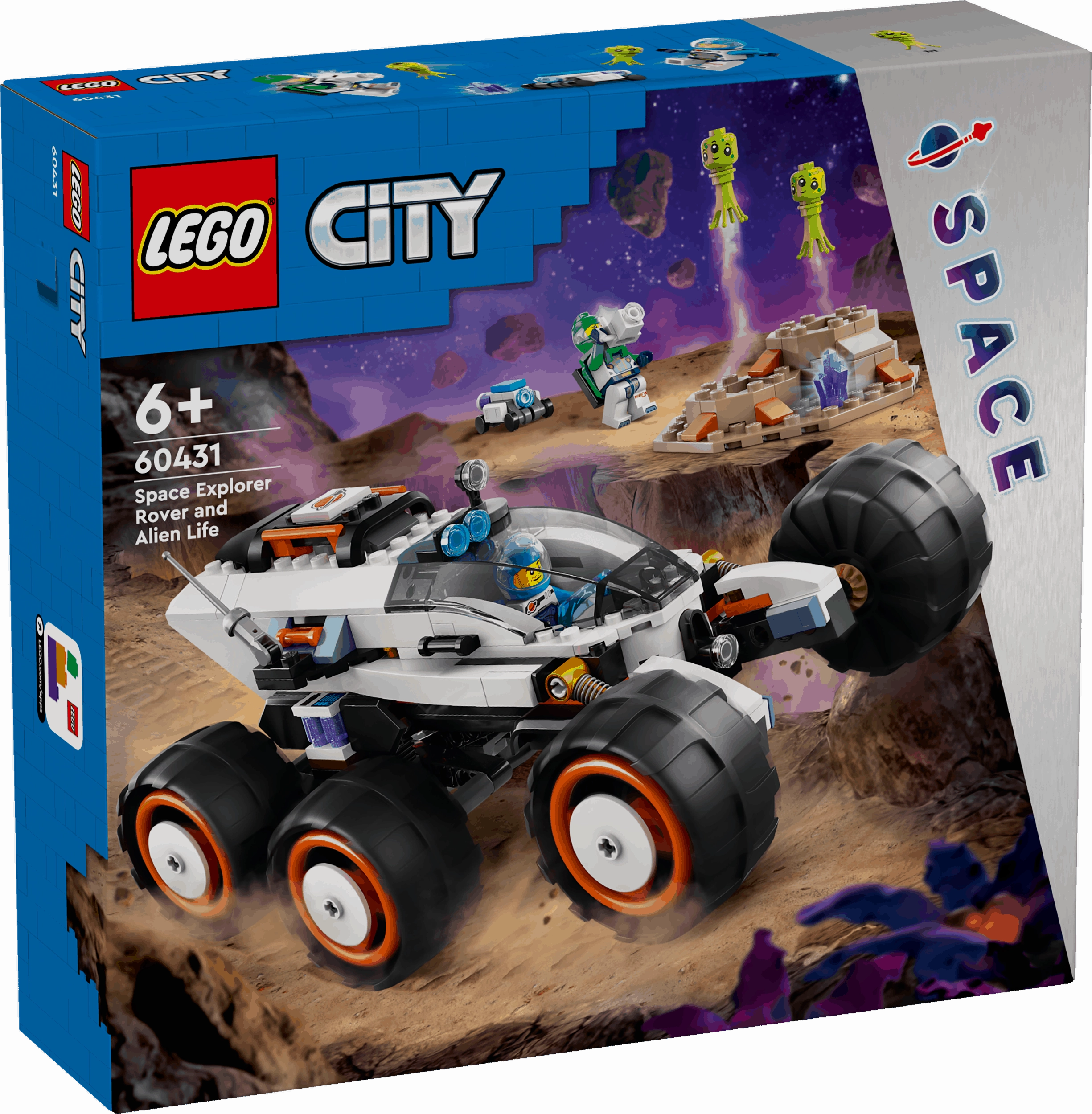 Lego City Space 60431 Space Explorer Rover & Alien Life for Ages 6 