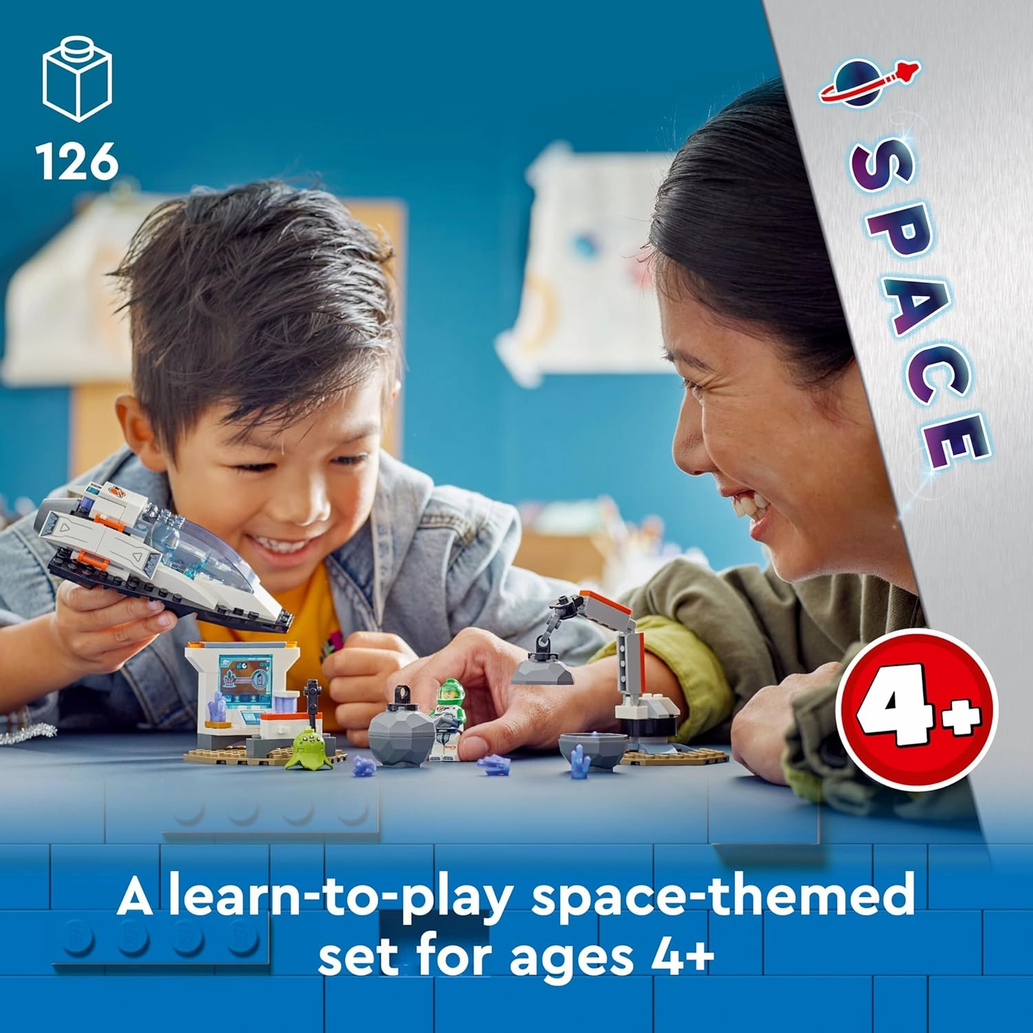 LEGO City Spaceship and Asteroid Discovery Set Building Kit for Ages 4 