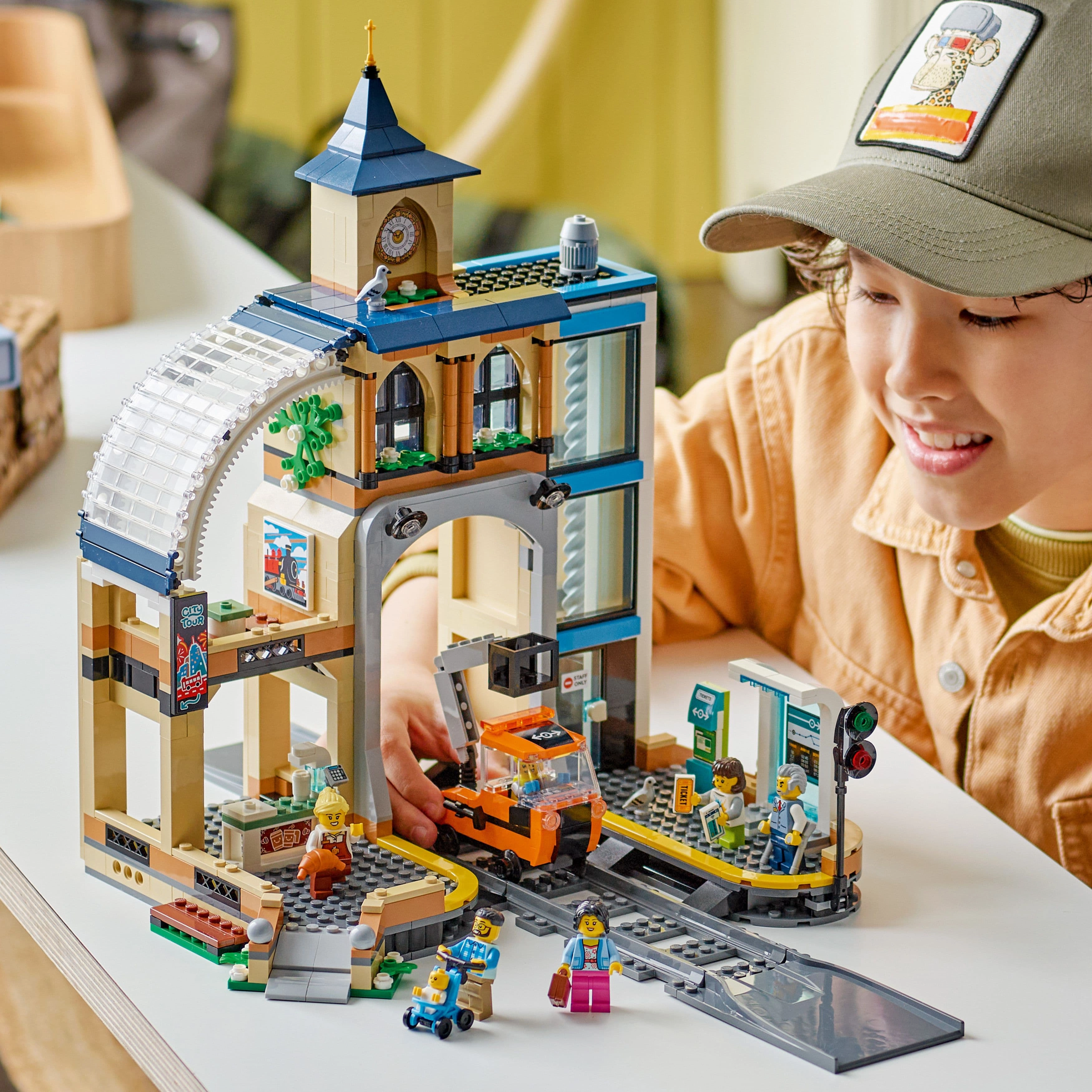 Lego City Trains 60469 Central Train Station Playset for Ages 7 and Up