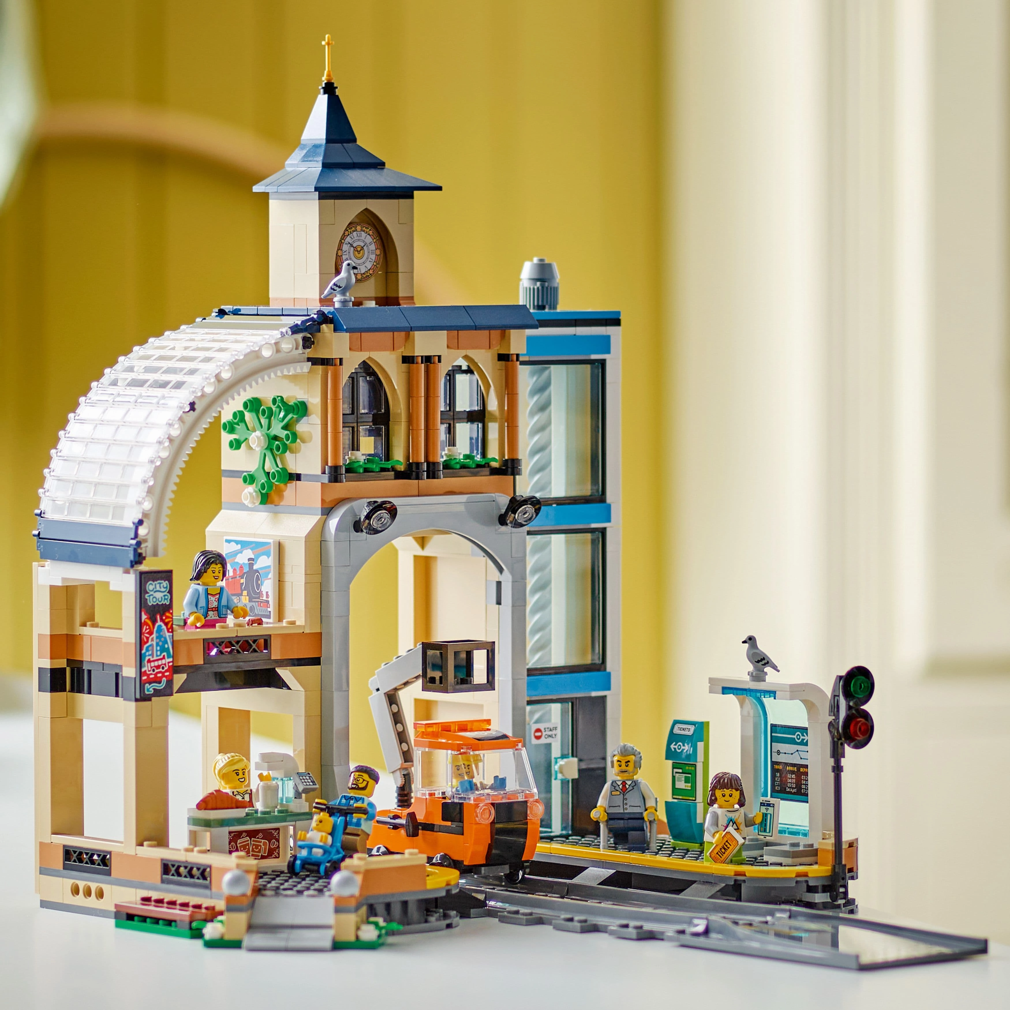 Lego City Trains 60469 Central Train Station Playset for Ages 7 and Up