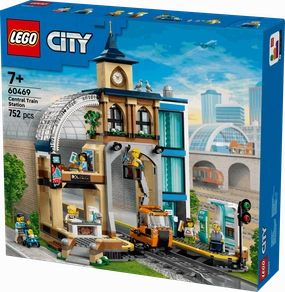 Lego City Trains 60469 Central Train Station Playset for Ages 7 and Up