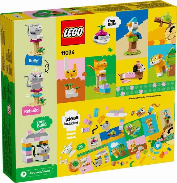 Lego Classic 11034 Creative Pets Building Brick Toy for Ages 5 and Up
