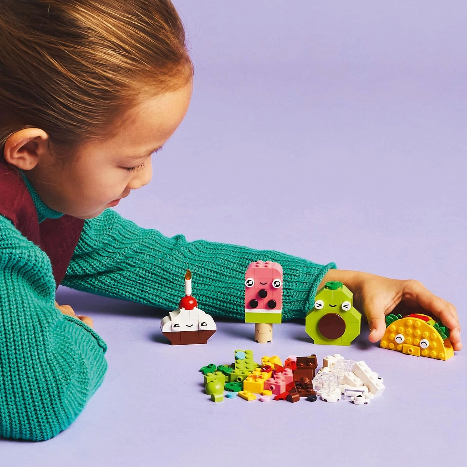 LEGO Classic Creative Food Friends Building Kit For Ages 4 
