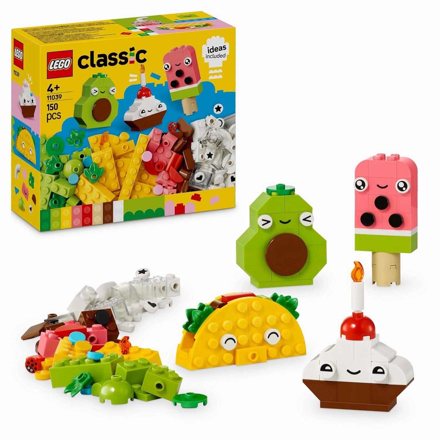 LEGO Classic Creative Food Friends Building Kit For Ages 4 