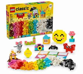 LEGO Classic Creative Happy Box 680-Piece Colorful Building Set for Kids