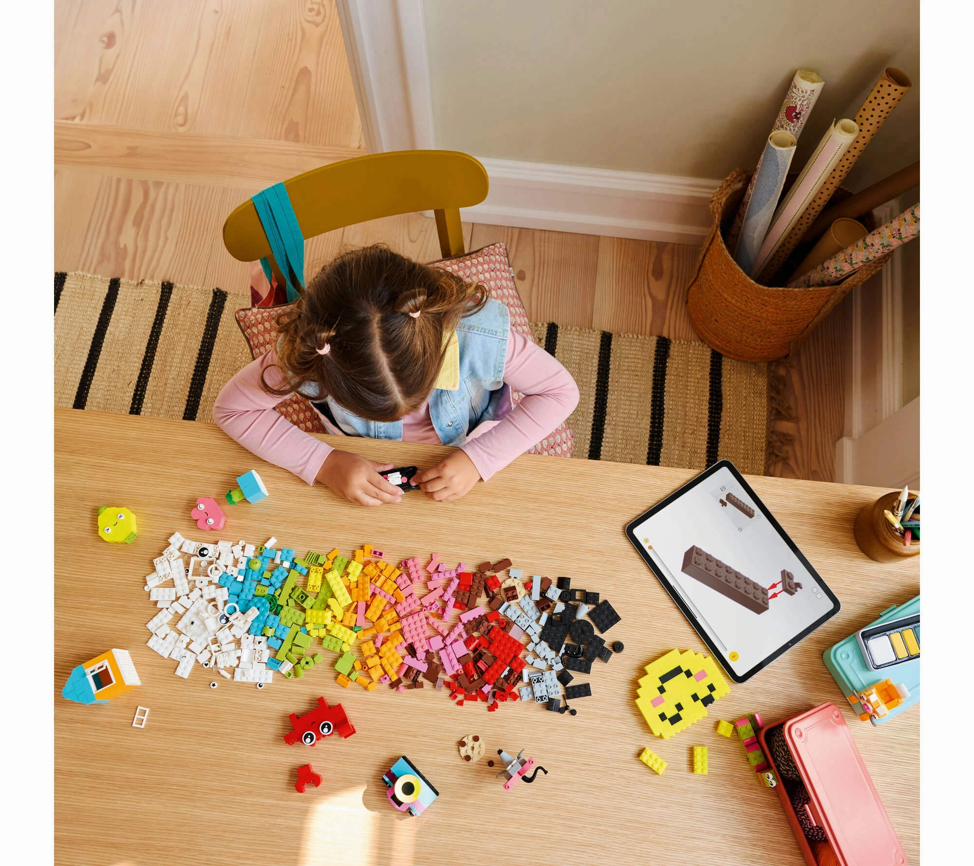 LEGO Classic Creative Happy Box 680-Piece Colorful Building Set for Kids